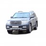Защита переднего бампера «Труба двойная» Люкс (d63,5) для Toyota Land Cruiser 200 (2007-2011)(Окрашенное) купить недорого с доставкой в Каменск-Шахтинский