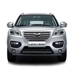 Защита переднего бампера двойная d63/51мм ШАГРЕНЬ (ППК) LIFAN X60 (2012-2016 г.в.)