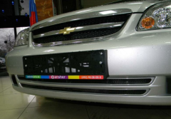 Защита радиатора "Standart" Chevrolet Lacetti седан (2004-2013) чёрная