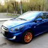 Накладки на фары (реснички) для Hyundai Solaris дорестайлинг (2010-2014) купить недорого с доставкой в Каменск-Шахтинский