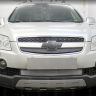 Защита радиатора "Standart" Chevrolet Captiva (2006-2011) верх, хром купить недорого с доставкой в Каменск-Шахтинский