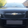 Защита радиатора "Standart" Chevrolet Cobalt (2013-н.в.) верх, чёрная купить недорого с доставкой в Каменск-Шахтинский