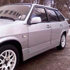 Накладки на пороги "Miller" с накладками на двери для B@3 2109