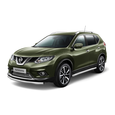 Накладка на решетку бампера (Без парктроника) O10мм (НПС) NISSAN X-Trail (2015-н.в.) купить недорого с доставкой в Каменск-Шахтинский