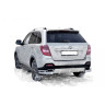 Защита заднего бампера «Уголки двойные» (d63,5) для Lifan X60 (2016-н.в.)(Нерж. Сталь) купить недорого с доставкой в Каменск-Шахтинский