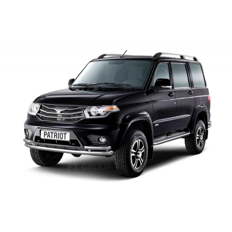 Защита порогов с алюм. площадкой d51мм (НПС) U@Z P@triot (2014-н.в.) купить недорого с доставкой в Каменск-Шахтинский