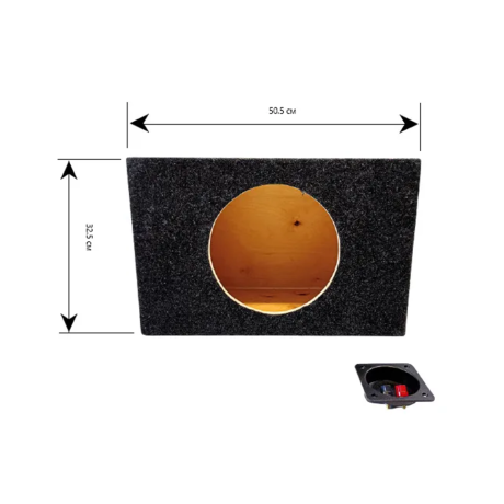 Короб под 12" сабвуфер, 28 литров купить недорого с доставкой в Каменск-Шахтинский