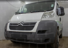 Защита радиатора "Standart" Citroen Jumper (2006-2014) низ, чёрная