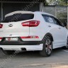 Накладка (юбка) заднего бампера "JSW Style" для KIA Sportage (3rd) (2010-2016) купить недорого с доставкой в Каменск-Шахтинский