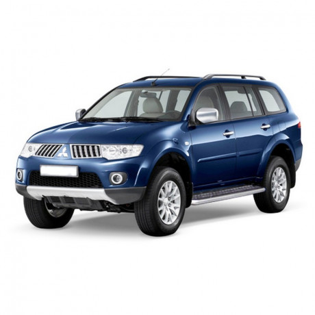 Защита порогов с алюминиевым листом (d63,5) для Mitsubishi Pajero Sport (2013-2015)(Окрашенное) купить недорого с доставкой в Каменск-Шахтинский