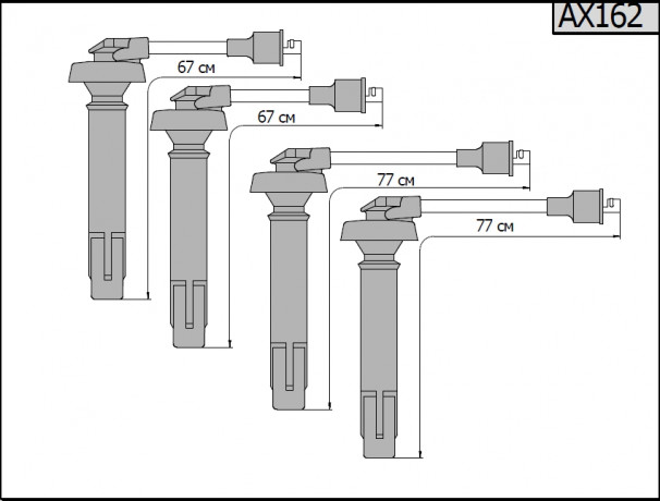 Провода высоковольтные Subaru Forester (EJ201), Legacy (EJ201) (комплект) купить недорого с доставкой в Каменск-Шахтинский